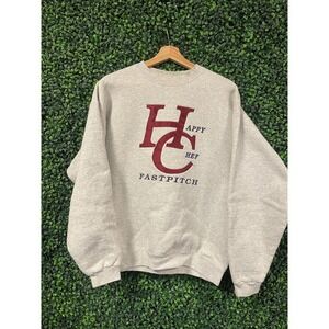 vtg 90s HAPPY CHEF CREWNECK Sweatshirt Medium vintage fast pitch sports athletic
